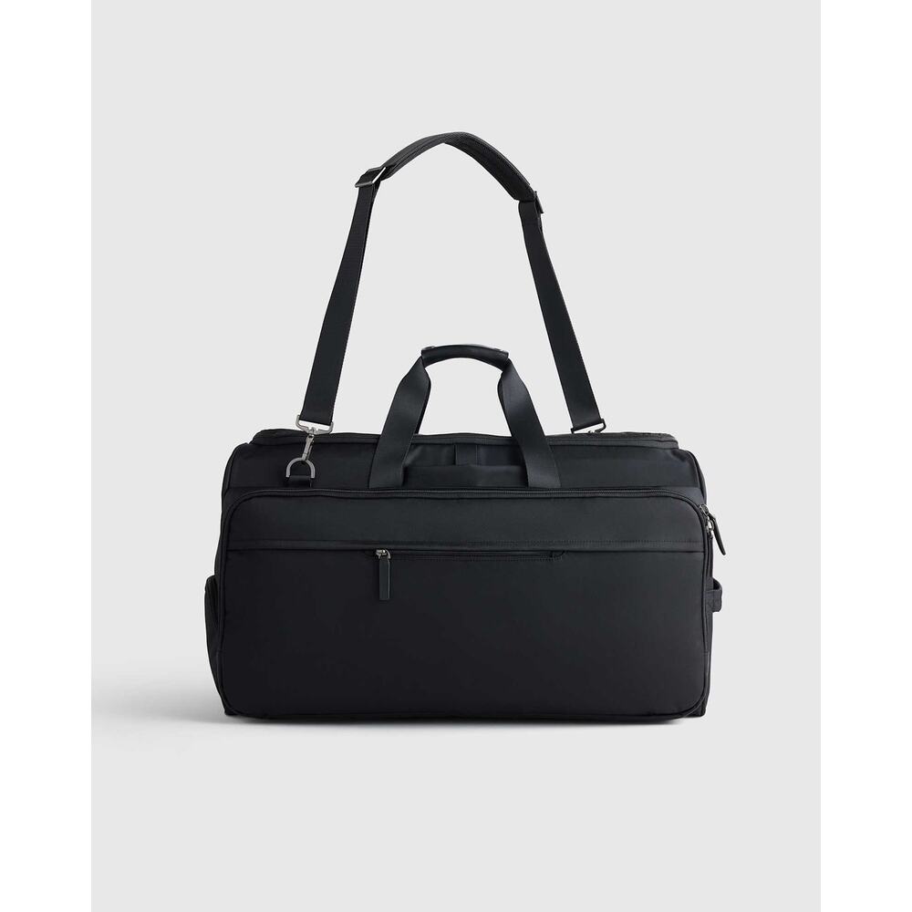 NWT Quince Voyage Nylon Garment Duffle Travel Bag Black